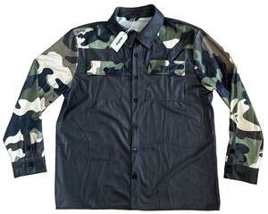 Ouku Men's Size XL Long Sleeve Button Up Camo Shirt Brand New